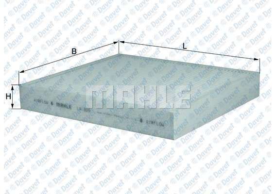 MAHLE LA809 Polen Filtresi A1 10-> Ibiza 09-> Golf V Fabia 06-> Polo 09->  ####